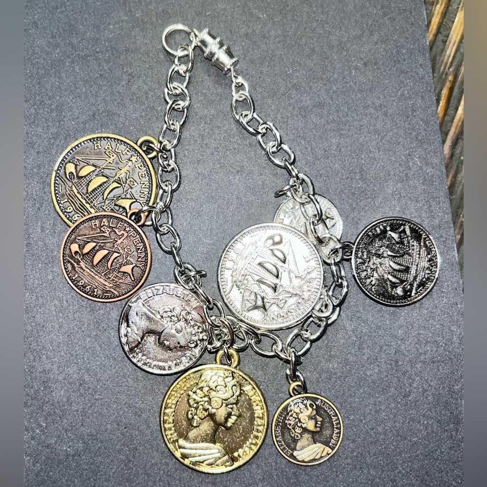 Coin Charm Bracelet
